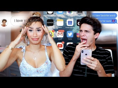 MY CRUSH GOES THROUGH MY PHONE! (nothings off limits) | MyLifeAsEva and Brent Rivera