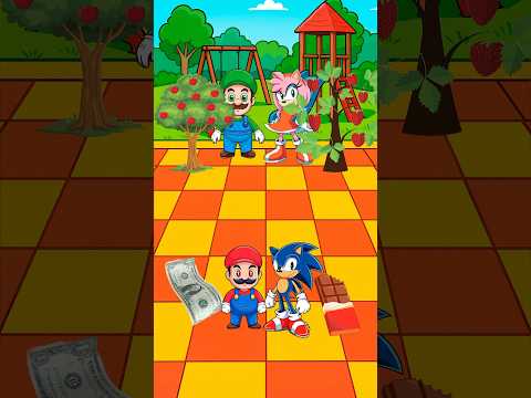 ¿Qué árbol crecerá? Mario vs Luigi vs Sonic vs Amy