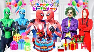 IF I Have 5 Spider-Man Friends In 1 House? JOKER Steals Spider-Man's Suit & Become a Hero (Funny)