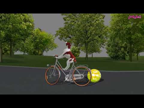 Animal Sounds  AI Dog Riding Bike Sound #animal_sounds