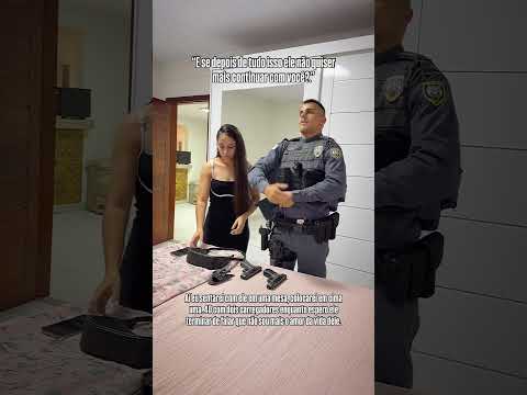 Briga de Polícia. #viral #trending #policia #casal