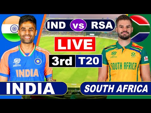 🔴 Live: India vs South Africa, 3rd T20 Match Score & Commentary | Live Cricket Match IND vs SA