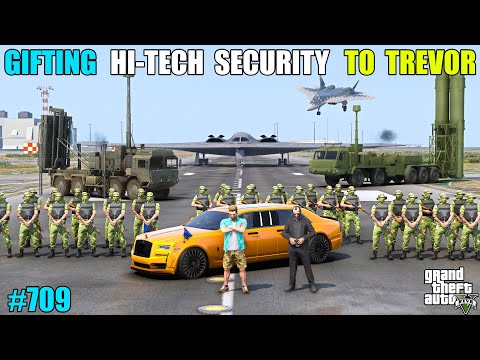 GTA 5 : MICHAEL GIFTING HI-TECH SECURITY TO TREVOR  | GTA 5 GAMEPLAY #709