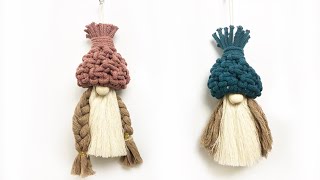 DIY: Macrame Gnome Ornament | STEP BY STEP