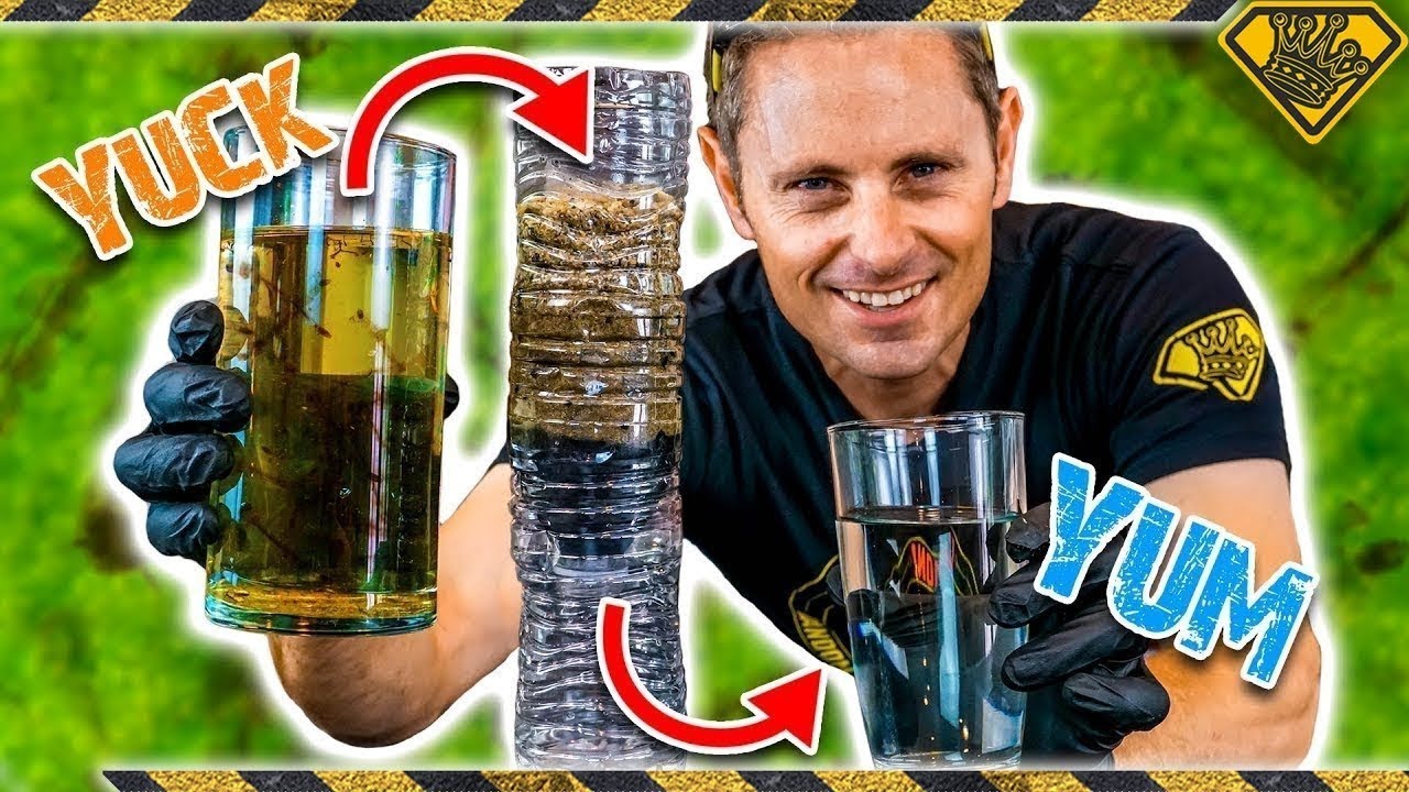 DIY: Make Swamp Water Drinkable! King Of Random Dives Into How to Make A Homemade DIY Water Filter