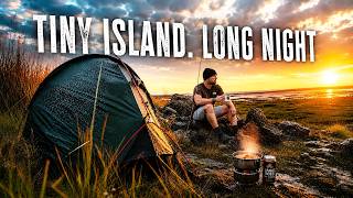 Wildcamp alone on a remote salt marsh island... Curry, ales and a brutal night of rain 214