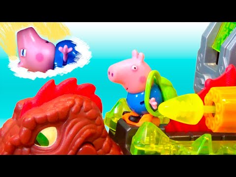 GEORGE DA PEPPA PIG SONHA QUE ESTA NO PARQUE DOS DINOSSAUROS - Parte 1