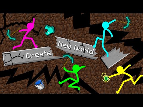 Stickman Animation Vs Minecraft ~ CRASH THE GAME /  Animator vs Animation Cartoon