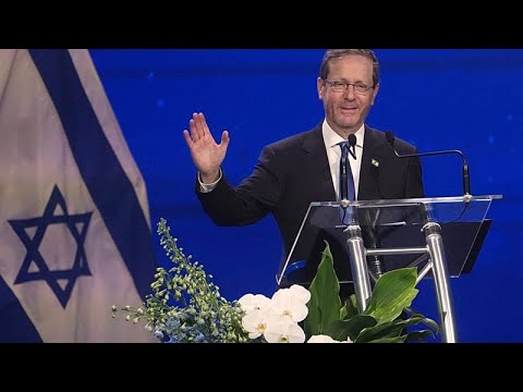 YouTube video thumbnail: Israeli President Herzog Arrives in Addis Ababa at Start of two-day Official Visit
