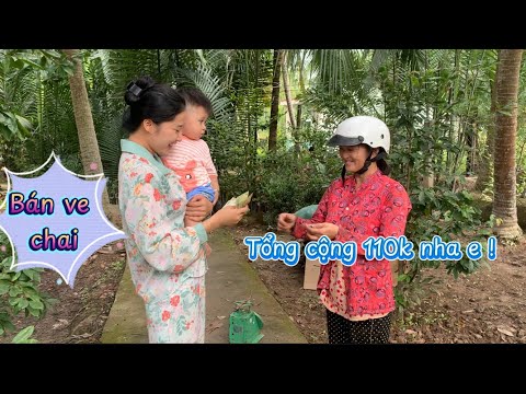 Dung Bán Ve Chai Lấy Tiền Mua Khúc Mắm Cá Lóc Về Chưng Thịt Chấm Rau Sống - Em Gái Quê