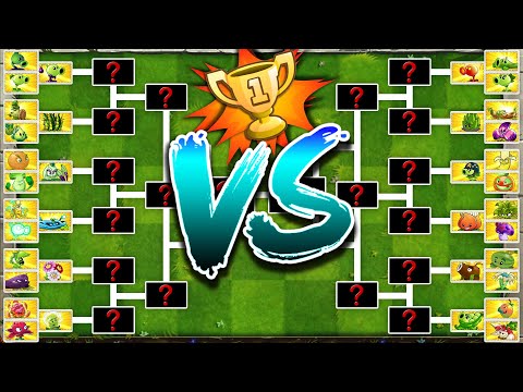 BIG Tournament - Who Will Win? - PvZ 2 Battlez Plant vs Plant Custom Speed