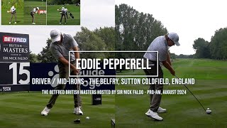 Eddie Pepperell Golf Swing Driver & Mid-Irons - British Masters, The Belfry (England), August 2024.