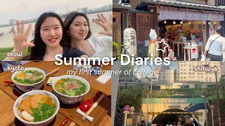 My college summer✈️ (lost in Japan, reuniting w/ friends) 대학생 여름방학 브이로그☀️