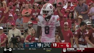 Cam Coleman Auburn (almost) every target at Auburn