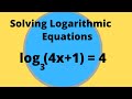 Logarithmic and Exponential Equations