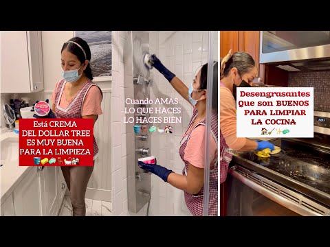 LIMPIANDO LA CASA CON PRODUCTOS DEL DOLLAR TREE| ESTOS DESENGRASANTES ME GUSTA PARA LA COCINA