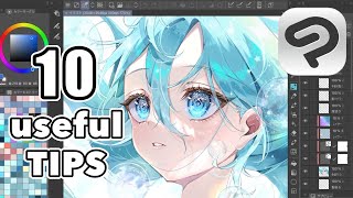 【CLIP STUDIO PAINT】10個の必ず知っておきたい神機能🎨💖初心者さん必見使い方ガイド【English Subtitle】