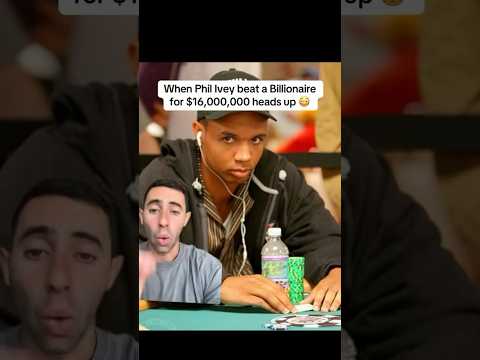 Ivey said 50/100 so casually 😂 #philivey #poker #pokerplayer