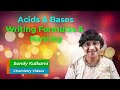 Naming Acids and Bases