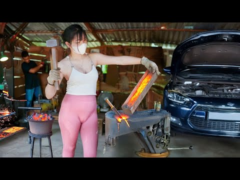 The Genius Girl Challenge: The Engine of an Old Car Left Behind After 40 Years. Will It Work?