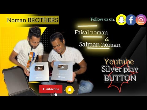 Ghalti say Salman noman ka silver play button unboxing kar liya #foryou #silverplaybutton