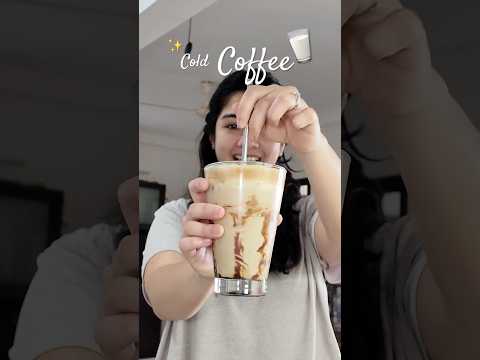 Making *COLD COFFEE*😍 Perfect SUMMER DRINK❤️ #yt #minivlog #youtube #trending #food #summer