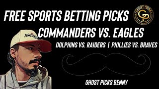 NFL FREE PLAY: Washington Commanders vs Philadelphia Eagles | Dolphins vs Raiders | Sunday 9/13/26