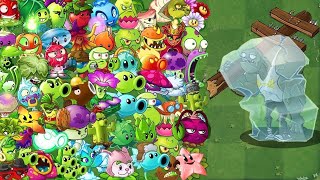 Pvz 2 Challenge - All Plants *3 Power up vs 35 Frozen Gargantuar Zombies