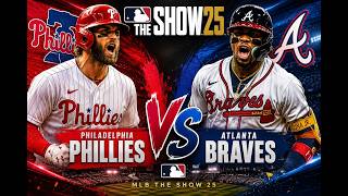 MLB The Show 25: Philadelphia Phillies vs Atlanta Braves | GAME 4 🔥⚾