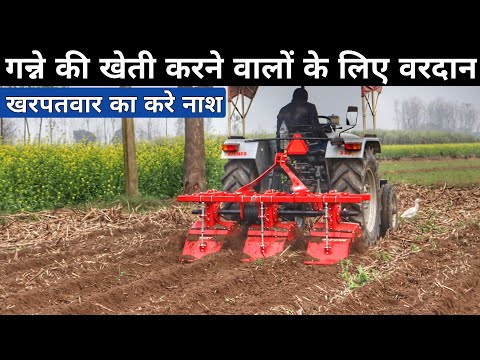 गन्ने के बीच में खरपतवार का होगा नाश,लेबर की होगी छुट्टी | Sugarcane Weeder | Ganna Weeder