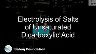 Electrolysis of Salts of Unsaturated Dicarboxylic Acid
