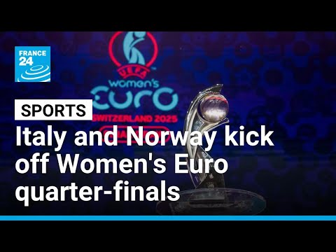 YouTube video thumbnail: Italy and Norway Kick off Women's Euro Quarter-Finals