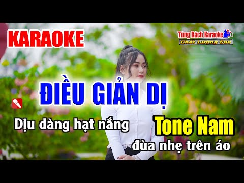Điều Giản Dị || Karaoke Tone Nam – Nhạc Sống Tùng Bách