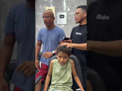 Raspou o cabelo do menor 😡-#barbeiro #lowfade #cabelo