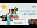 Earth's Seasons and Solar Effects