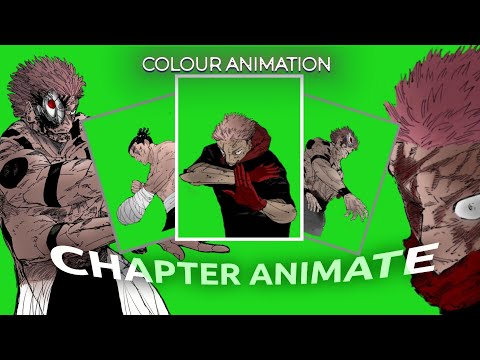 Jujutsu kaisen manga chapter colour animation