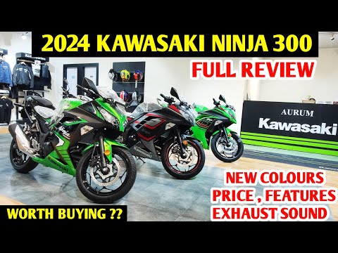 2024 Kawasaki Ninja 300 Detailed Review - What's New has Come ? | Price, Exhaust Sound, Features