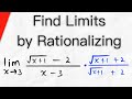 Rationalizing Limits and Evaluations