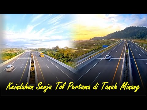 Keindahan Senja di Tol Padang-Sicincin