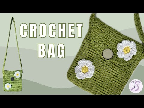 🌼Crochet Daisy Purse 🌼Easy to make in any size!!