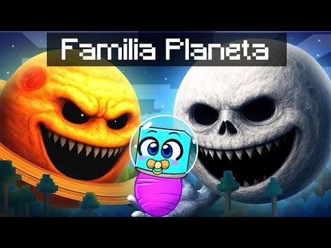 Adoptado por Una FAMILIA de la LUNA se DESPIERTA en Minecraft!
