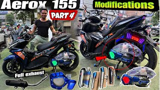 Aerox 155 Exhaust Modified | Aerox clear clutch | Aerox Modified | Skd bike world | part 4