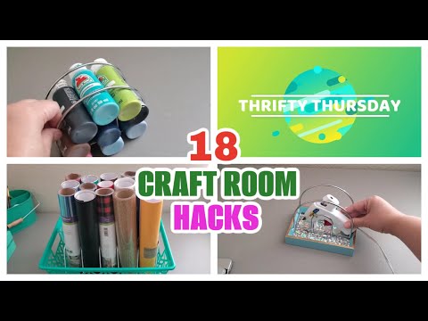 18 EASY DIY CRAFT ROOM ORGANIZERS | MULTIPURPOSE ORGANIZATION IDEAS AND HACKS | HOME ORGANIZERS