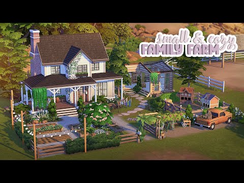 Small and Cozy Family Farm 🐔 | The Sims 4 Speed Build