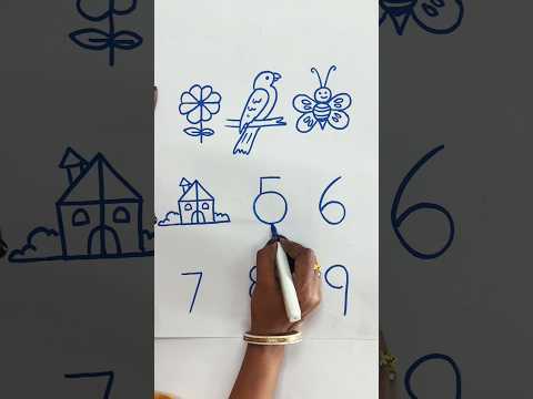 No. Drawing 1,2,3,4,5,6,7,8,9 #shorts #shortsfeed #drawing #art #trending #youtubeshorts #ytshorts