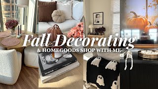 FALL DECORATE WITH ME 🎃 homegoods fall + halloween finds (shop with me and haul)