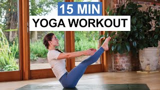 15 Min Yoga Workout | Core Strengthening Yoga Flow