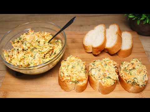 Diese Zucchini verschwinden in 1 Minute vom Tisch! Leckere Vorspeise aus Zucchini