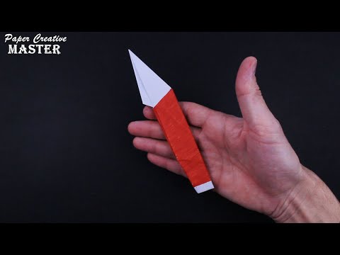 how to make a knife out of paper