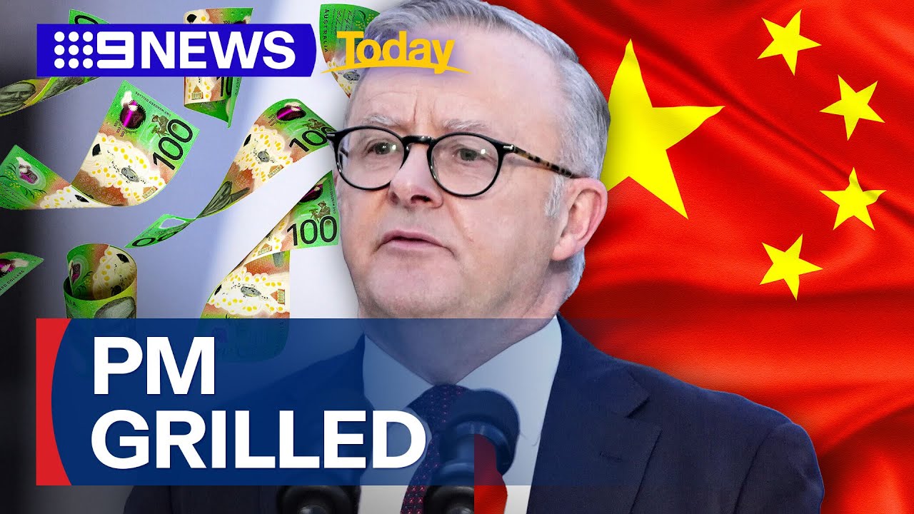 Anthony Albanese grilled in front of live audience | 9 News Australia